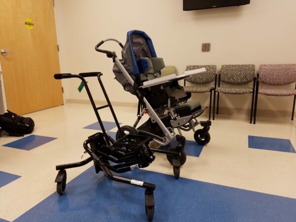 Kimba Adaptive Stroller with mobility and high-low bases