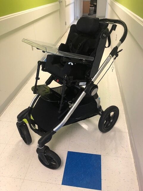 Zippie Voyage Stroller, 8" wide