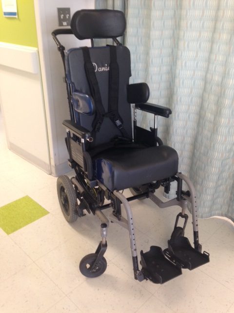 IRIS rigid frame tilt in space wheelchair, 16" wide