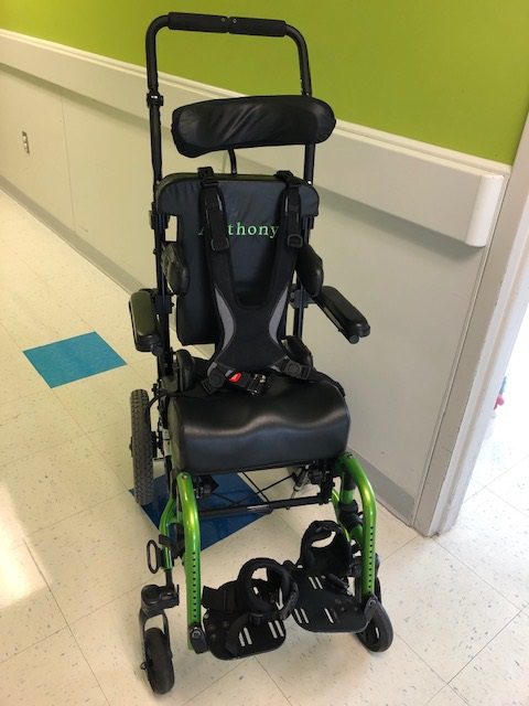 Flip folding tilt in space wheelchair, 12" wide