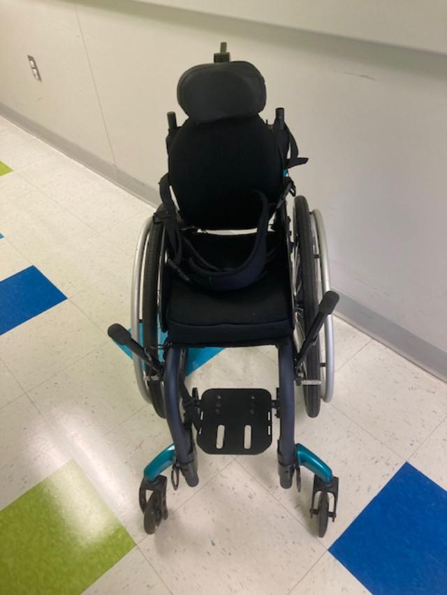 Little Wave rigid frame manual wheelchair, 10" wide