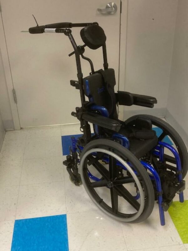 Zippie GS reverse configuration wheelchair, 10" wide