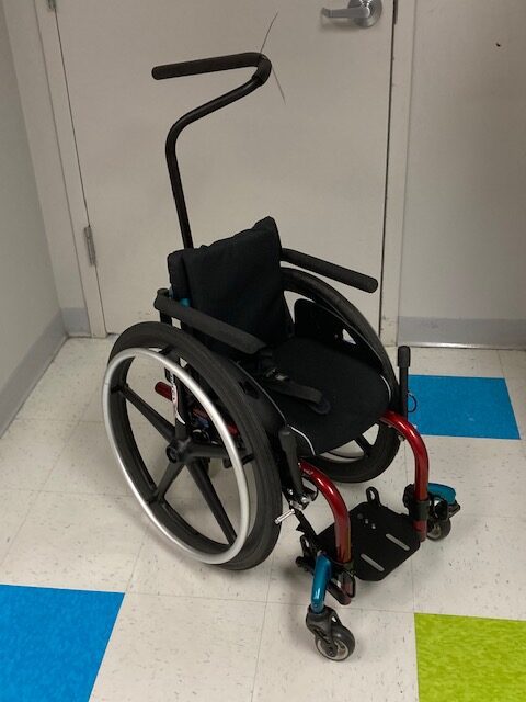 Clik rigid frame manual wheelchair, 11" wide