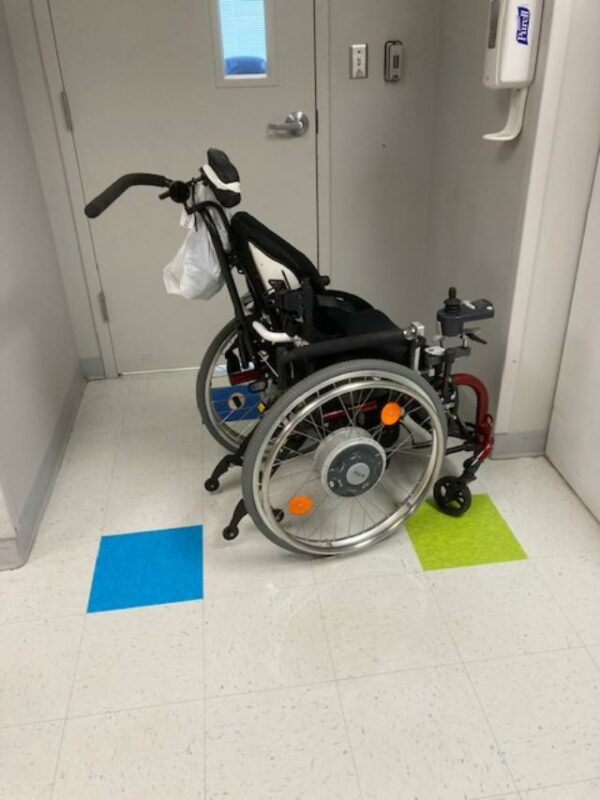 Rogue rigid frame manual wheelchair,  with EFix power add on, 15" wide