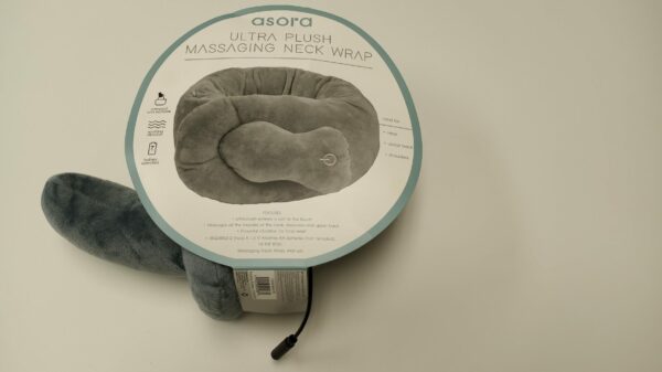 Switch operated massaging neck wrap
