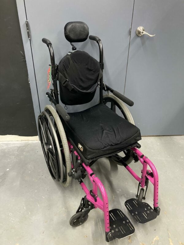 Quickie 2 one arm drive manual wheelchair, 14" wide