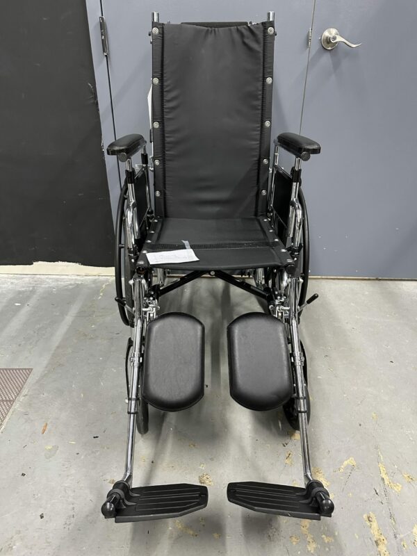 Reclining folding wheelchair, 16" wide