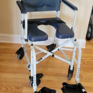 Shower commode chair seat width 18"