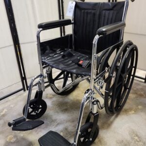 Lightweight Manual folding wheelchair, 18" wide