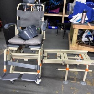 Tub Buddy transfer system with tilt