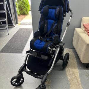 Voyage adaptive stroller with moderate seating, 10" wide