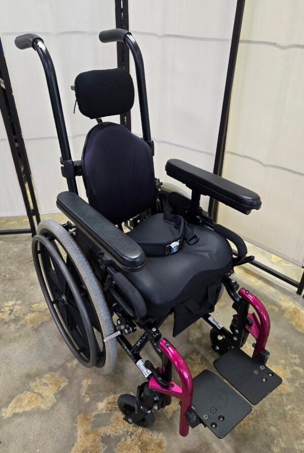 Quickie Zippie 2 manual, folding wheelchair, 12" wide