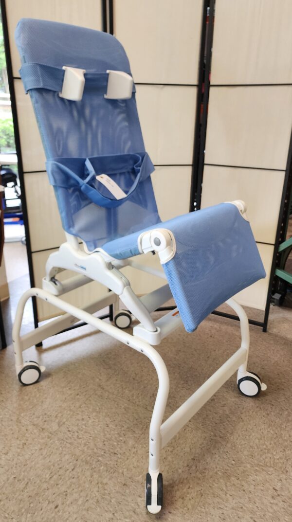 Blue Wave Bath Chair with Shower Stand - Large
