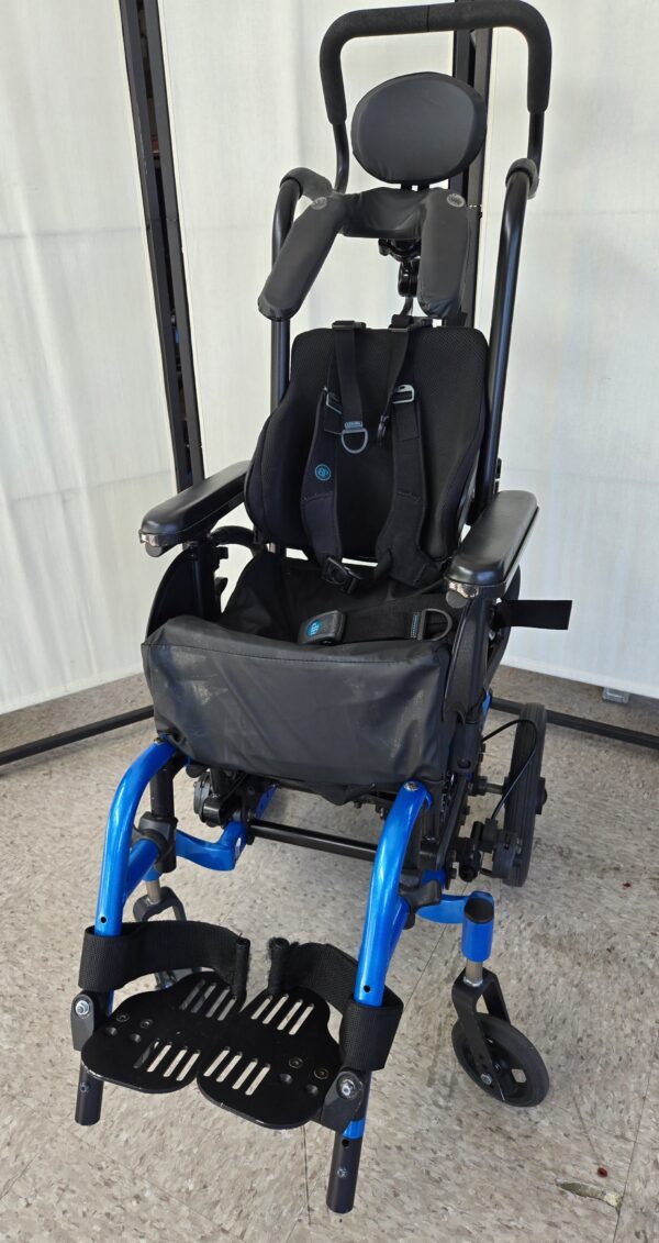 Zippie 'Iris' Tilt-in-Space manual, rigid frame wheelchair, 12" wide