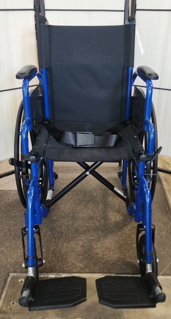 Drive Medical Blue Streak folding wheelchair -16" wide