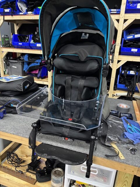 Zippie Voyage adaptive stroller, 8" wide (Seating Only)