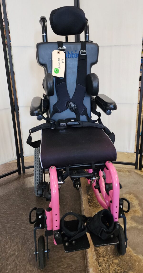 Quickie Zippie TS folding frame wheelchair, 10" wide