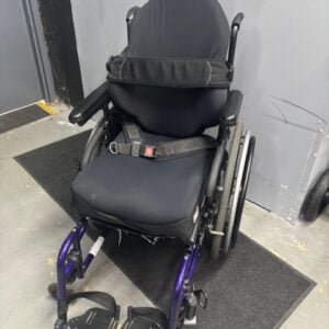 Quickie 2 folding manual wheelchair, with one arm drive on the left, 16" wide