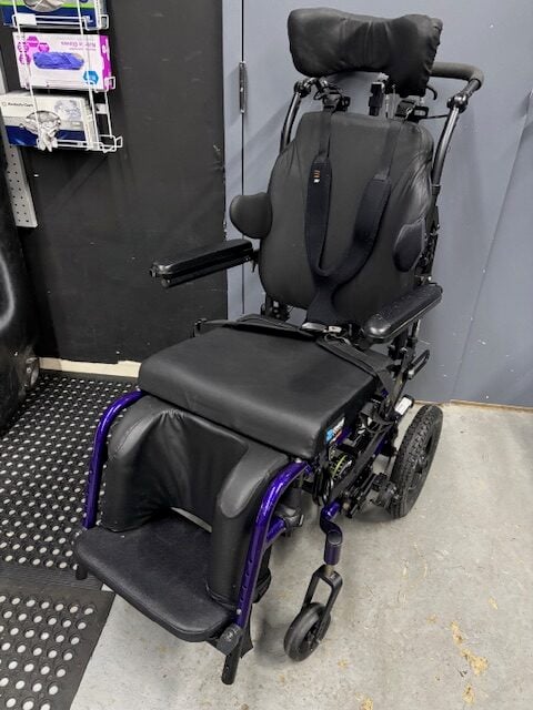 Quickie IRIS rigid tilt/recline manual wheelchair, 16" wide
