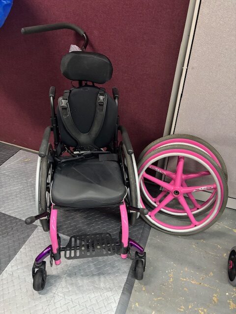 Ki Clik rigid frame manual wheelchair, 14" wide