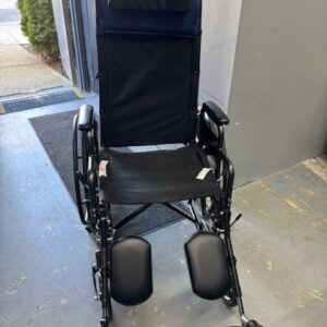 High Back reclining manual wheelchair, 18" wide