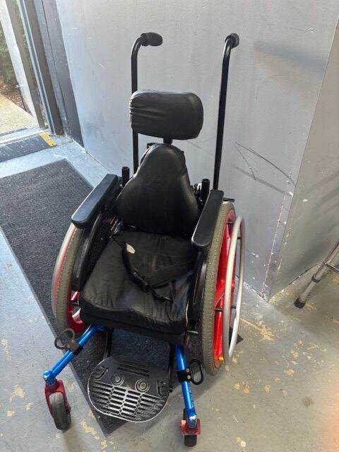TiLite Pilot rigid frame wheelchair, 12" wide
