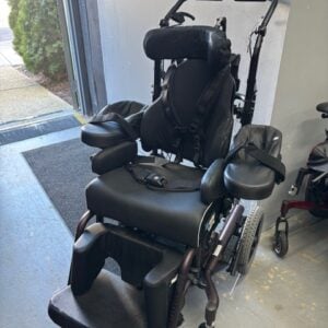 Ki Focus CR rigid frame tilt/recline wheelchair, 16" wide