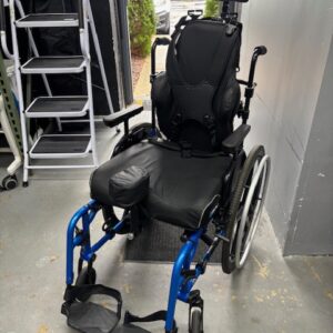 TiLite AeroX folding manual wheelchair, 18" wide