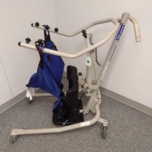 Invacare Get-U-Up Transportable Hydraulic Stand-Up Patient Lift with R130 Standard Standing Sling