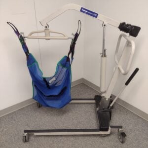 Invacare Reliant 450 Lift with Drive Medical Sling with Commode Cut Out
