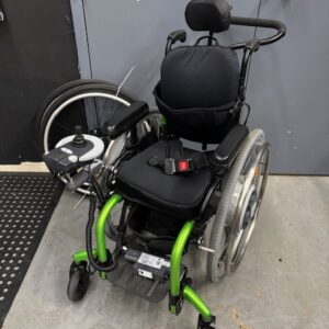 Ki Clik rigid frame manual wheelchair with efix power add-on, 12" wide