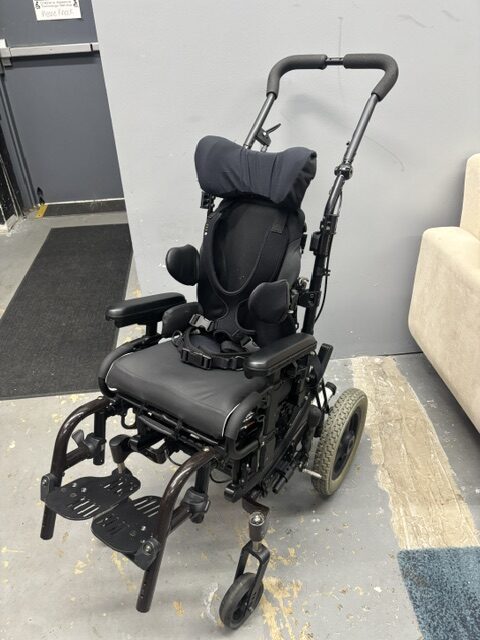 Zippie IRIS tilt in space rigid frame manual wheelchair, 12" wide