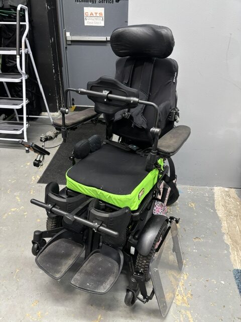 Permobil F5 VS power wheelchair/stander, 16" wide